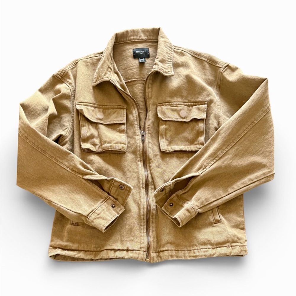 Forever 21 Men's 100% Cotton Utility Jacket